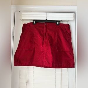 Old Navy corduroy burgundy skirt